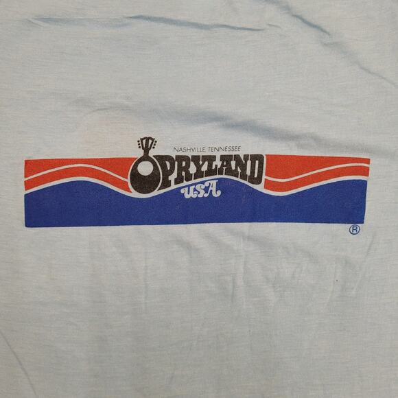 Vintage 1983 NACS Opryland Nashville Shirt XS 16x24 Light Blue US 80s - Picture 2 of 13
